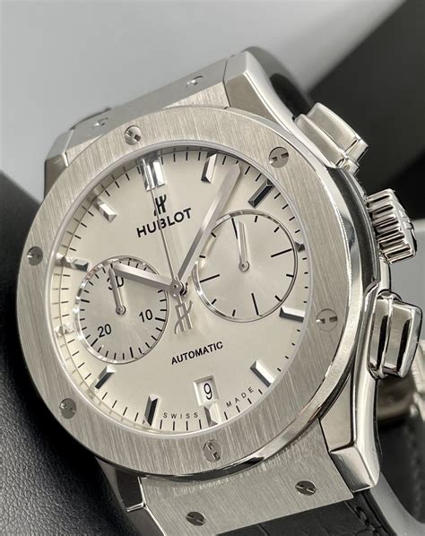 hublot chronograph titanium opalin